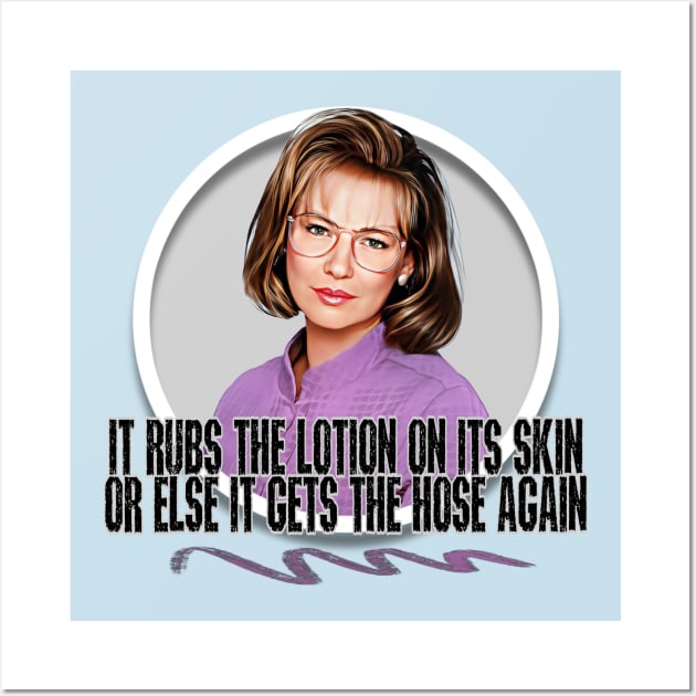 It rubs the lotion on its skin Wall Art by Zbornak Designs